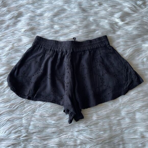 Free People Eyelet Shorts in Storm - Picture 3 of 9